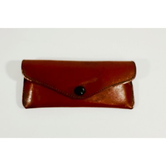 Shuron Vintage Mens Hornrim Glasses Gold Metal Frame Tortoise Trim Leather Case - Picture 15 of 16